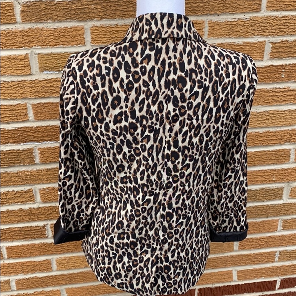 Cotton on Leopard jacket Blazer sz 4 - Picture 6 of 8